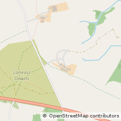 Map of Launceston, Cornwall