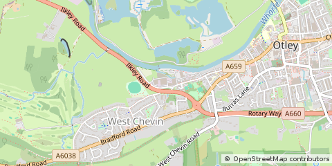 Map of Otley, West Yorkshire
