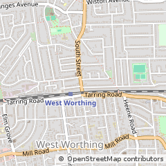 Map of Worthing, West Sussex
