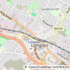 Map of Stoke on Trent, Stafforshire