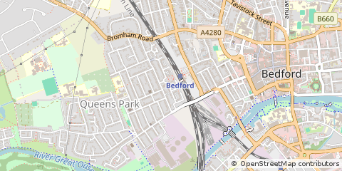 Map of Bedford