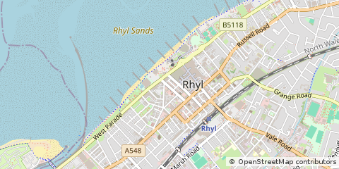Map of Rhyl