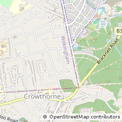 Map of Crowthorne, Berkshire