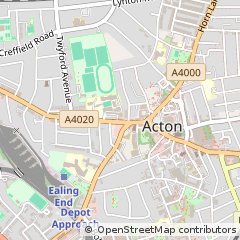 Map of London, Acton
