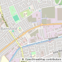 Map of Falkirk, Stirlingshire