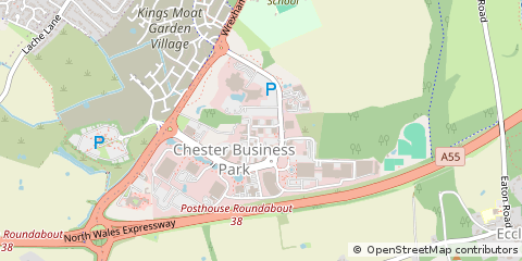 Map of Chester, Cheshire