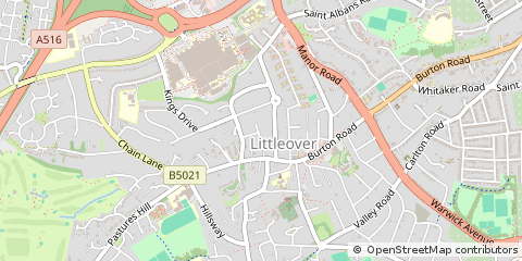 Map of Derby, Derbyshire