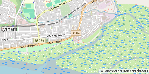Map of Lytham ST. Annes
