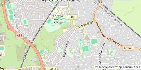 Map of Stockport