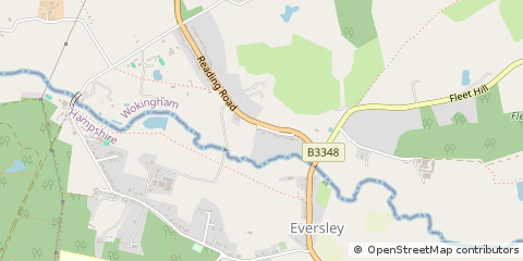 Map of Wokingham, Berkshire