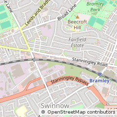 Map of Leeds, West Yorkshire