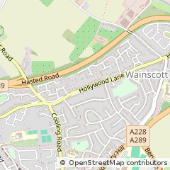 Map of Rochester, Kent