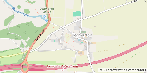 Map of Badminton, South Gloucestershire