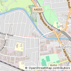 Map of Greenford, Middlesex