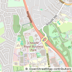 Map of Cheadle, Cheshire