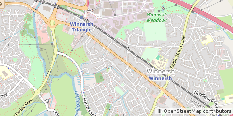 Map of Wokingham, Berkshire