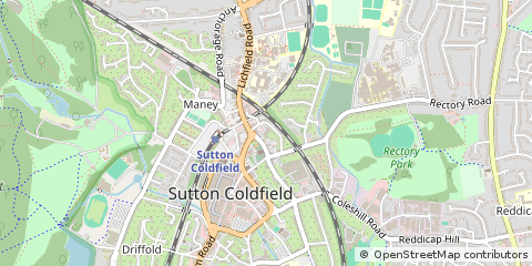Map of Sutton Coldfield