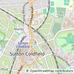 Map of Sutton Coldfield