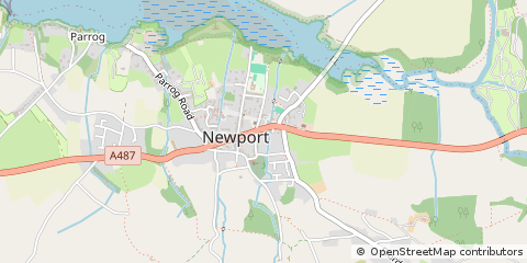 Map of Newport, Pembrokeshire