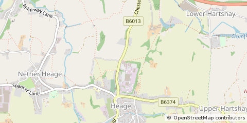 Map of Derbyshire