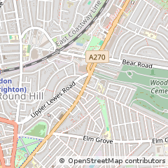 Map of Brighton, East Sussex