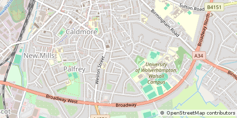 Map of Walsall