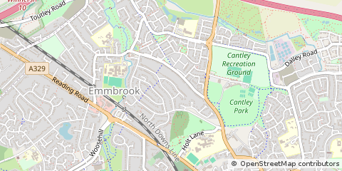 Map of Wokingham, Berkshire