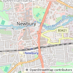 Map of Newbury, Berkshire