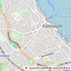 Map of Falmouth, Cornwall