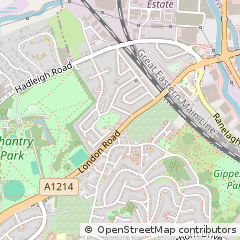Map of Ipswich, Suffolk