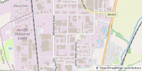 Map of Newton Aycliffe, Co. Durham
