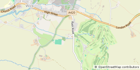 Map of Bristol, Gloucestershire