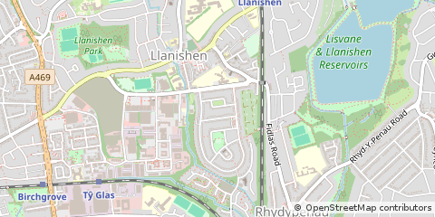 Map of Cardiff