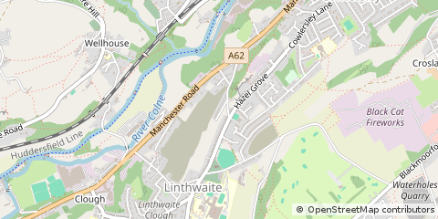 Map of Huddersfield