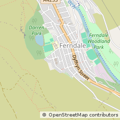 Map of Ferndale, RCT
