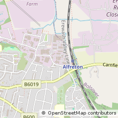 Map of Alfreton, Derbyshire