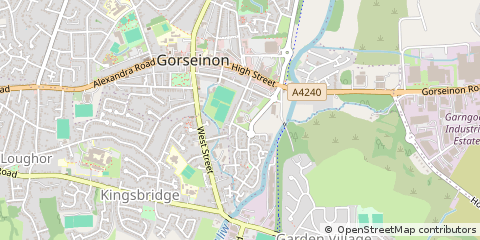 Map of Swansea