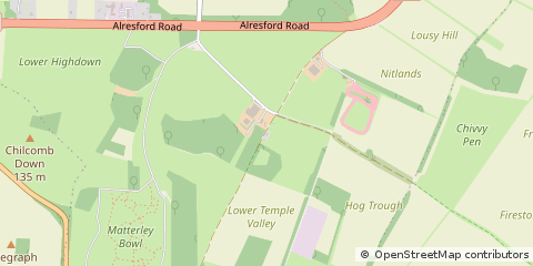 Map of Winchester, Hampshire