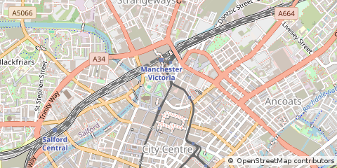 Map of Manchester
