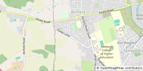 Map of Bracknell, Berkshire