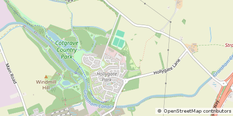Map of Nottingham, Nottinghamshire