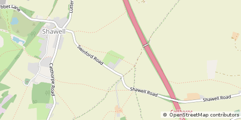 Map of Lutterworth, Leicestershire