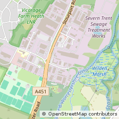 Map of Kidderminster, Worcestershire