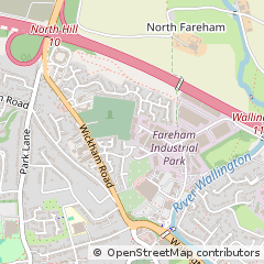 Map of Fareham, Hampshire,