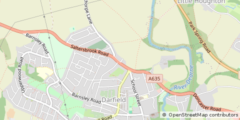 Map of Barnsley, South Yorkshire
