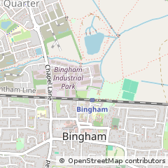 Map of Bingham, Nottingham