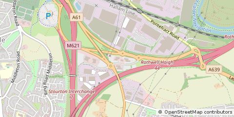 Map of Leeds, Yorkshire