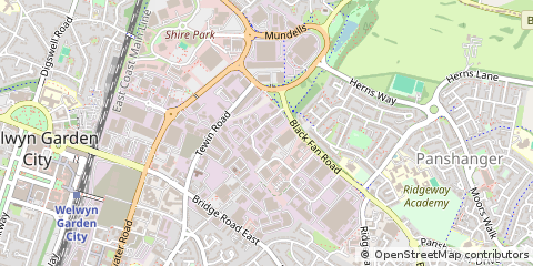 Map of Welwyn Garden City