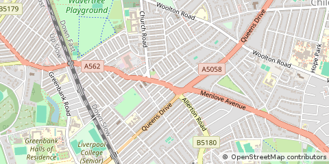 Map of Liverpool, Merseyside