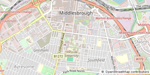 Map of Middlesbrough